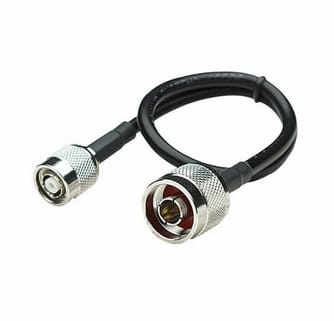 503716 - Computech-Solutions Coaxial RF adapter cable with silver BNC connectors on both ends.
