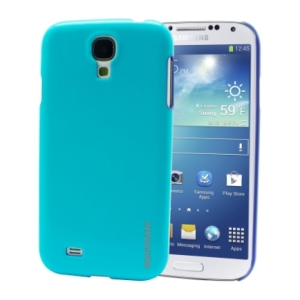 Turquoise protective case on a Samsung Galaxy smartphone, showing the rear camera and flash with the front display visible.
