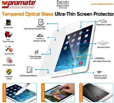 7014009090 - Computech-Solutions Tempered optical glass screen protector for iPad with oleophobic coating and edge-to-edge protection (ultra-thin).