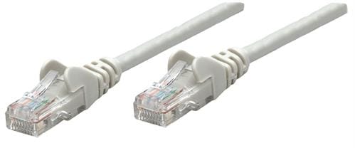 737319 ComputechSolutions Two white Ethernet cables with clear RJ-45 connectors lying side by side.