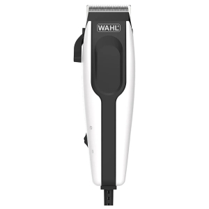 9633-616H - Computech-Solutions Wahl electric hair clipper with black grip and white housing, corded, front view.