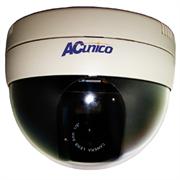 AC-580HCA - Computech-Solutions Ceiling-mounted dome security camera with beige housing and dark glass lens.