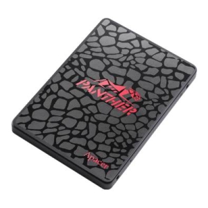Portable external hard drive with a gray stone-pattern and pink Pavilion branding.