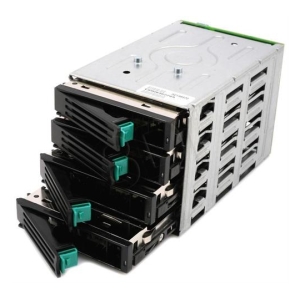 Hot-swappable hard drive sleds in a server storage array