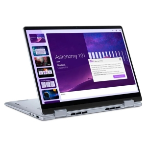 Open laptop displaying a purple 'Astronomy 101' slide deck with a vertical thumbnail gallery on the left.