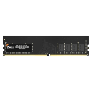 Black DDR4 RAM module with a gold edge connector, ADATA branding on a left-side label, and several memory chips along the right side, used in PCs