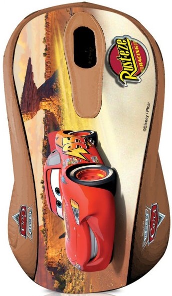 DSY-MO113 - Computech-Solutions Kid's ride-on toy featuring Lightning McQueen from Disney•Pixar Cars on a wooden deck with desert canyon backdrop