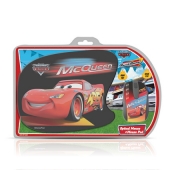 DSY-TP1001 - Computech-Solutions Red Lightning McQueen lunch bag featuring Cars graphic and zipper compartments for kids' meals.