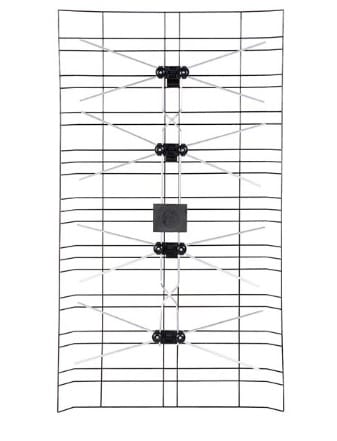 ELBPAAG - Computech-Solutions Vertical multi-wire antenna mounted on a rectangular frame with horizontal wires, central feed/rig points, and a small square feed block in the middle.
