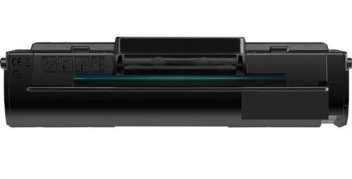 G-HP-106A - Computech-Solutions Black laser printer toner cartridge shown from the side in a horizontal orientation on a white background.