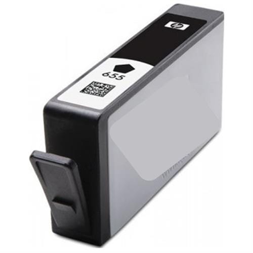 G-HP-655XLB - Computech-Solutions Black HP printer ink cartridge labeled '65' shown from a diagonal angle.