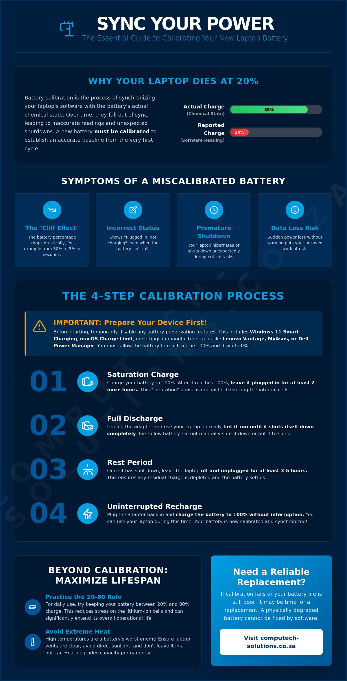 How to Calibrate a New Laptop Battery: The Definitive Guide (2026)