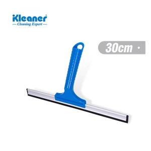 Blue squeegee with a white rubber blade and blue handle, labeled 30 cm for window cleaning (brand: Kleaner Cleaning Expert).
