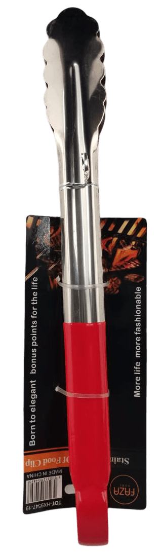 HX9547-19 - Computech-Solutions Close-up of a lipstick tube with a bright red cap and a shiny silver body resting on its packaging card.