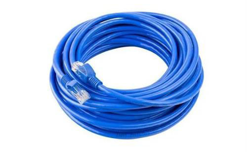 INT-10-NET - Computech-Solutions Coiled blue Ethernet network cable (RJ-45 patch cable).