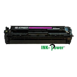 Black printer toner cartridge with a purple drum shown, with InkPower branding beneath it.