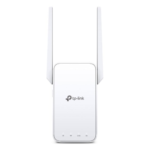 RE315 - Computech-Solutions TP-Link wireless router with two external antennas and a slim white front panel showing status LEDs.