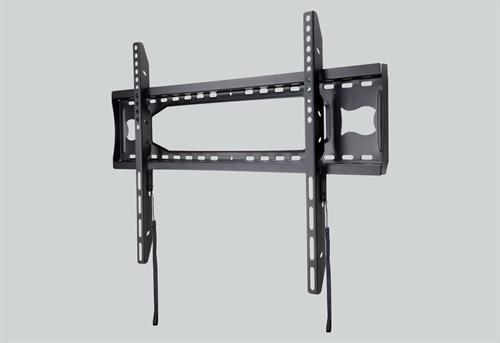 RTMF600-RO - Computech-Solutions Black universal wall-mount bracket for a flat-screen TV with adjustable arms and mounting plates on a light gray background.