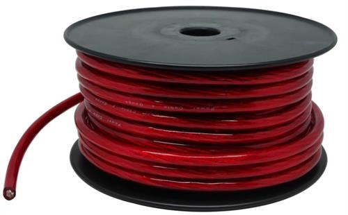 SOL16MM2BC30MRD - Computech-Solutions Coiled red electrical wire on a black spool for storage and use