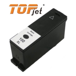 Black ink cartridge labeled 100 XL for TOPjet printers (Black Cartridge)