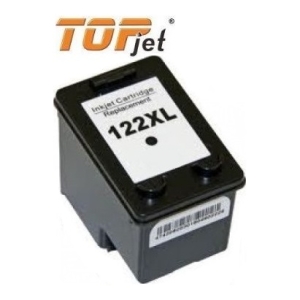 TOPjet 122XL high-capacity ink cartridge for printers (black plastic casing)