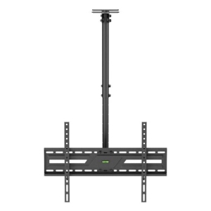 UNIMCM-3786 - Computech-Solutions Ceiling-mounted TV wall bracket with a vertical support post and two adjustable side arms for mounting a flat-screen TV.