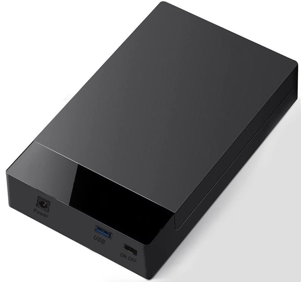 UQ-3501 - Computech-Solutions Black external hard drive enclosure with USB 3.0 port and power switch