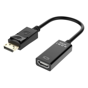 HDMI adapter with a male HDMI plug on one end and a female HDMI port on the other, for extending or converting HDMI connections.
