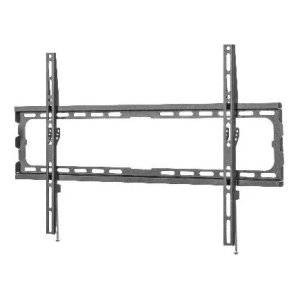 Double-arm wall-mount bracket for a flat-screen TV, showing vertical mounting rails and horizontal support arms (VESA pattern)