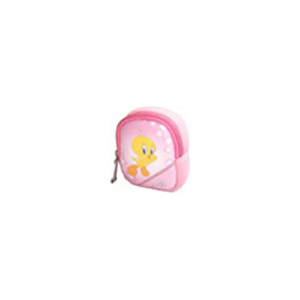 W5401-1C - Computech-Solutions Pink kids' backpack with a cute yellow chick on the front.