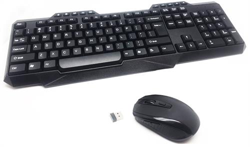 WS880+W430 - Computech-Solutions Wireless keyboard and mouse with a USB dongle on a white background