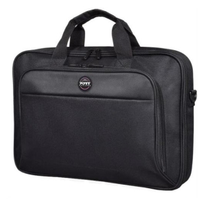 105064 - Computech-Solutions Black laptop bag with two top handles, a front zip pocket, and a main zip compartment for devices and essentials