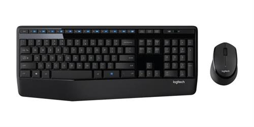 920-006489 - Computech-Solutions Logitech wireless keyboard with numeric keypad and a matching mouse on a white background