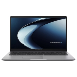 PM1503CDA-R516512G1W - Computech-Solutions Open silver ASUS ExpertBook laptop with a large display and dark keyboard, shown from a front angle.