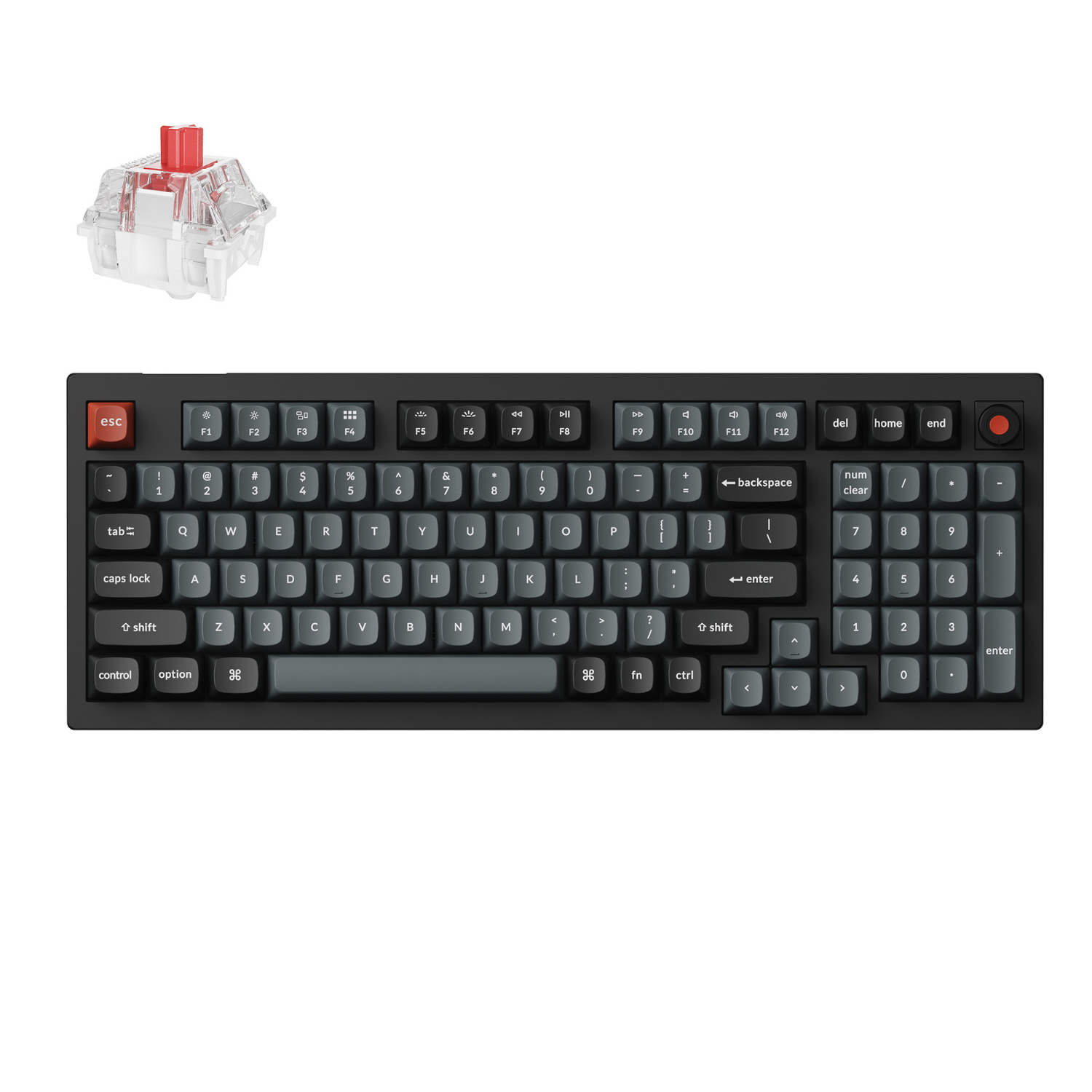 V5U-D1_Keychron-V5-Ultra-96-8K-Red-Switch-Hot-Swap-Keychron-Silk-POM-RGB-Wireless-Keyboard-Black_wr_01ajpg - Computech-Solutions