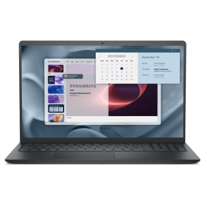PV15250-RPLU-004P - Computech-Solutions Laptop screen displaying a multi-panel workspace with a calendar, notes, and a design slide on a blue abstract background, suggesting a productivity setup.