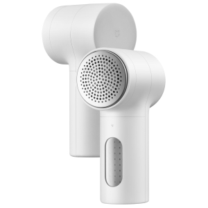 BHR08S4EUXiaomiMijiaLintRemover2wr01png ComputechSolutions Close-up of a white handheld hair dryer with a round perforated vent head
