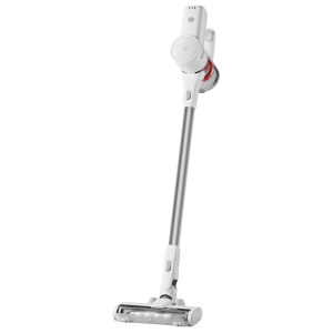 BHR09BXEUXiaomiMijiaVacuumCleaner4Cwr01png ComputechSolutions White cordless stick vacuum with a long silver wand and floor head against a white background, showing its modular handle and dust-collection head.