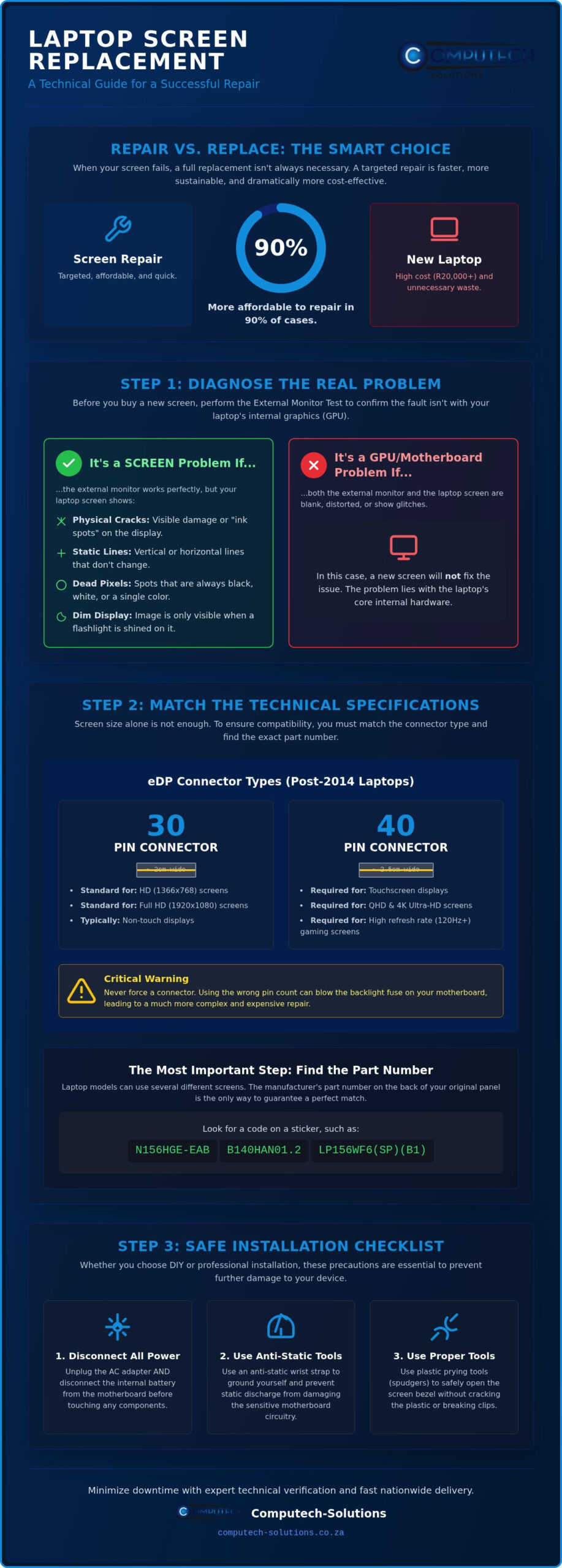 Laptop Screen Replacement in South Africa: The Ultimate Guide to Parts and Repair