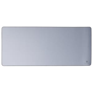 DM13KeychronDeskMatGreywr01png ComputechSolutions Closed silver laptop viewed from above with rounded corners; Keychron logo visible in the bottom-right corner.