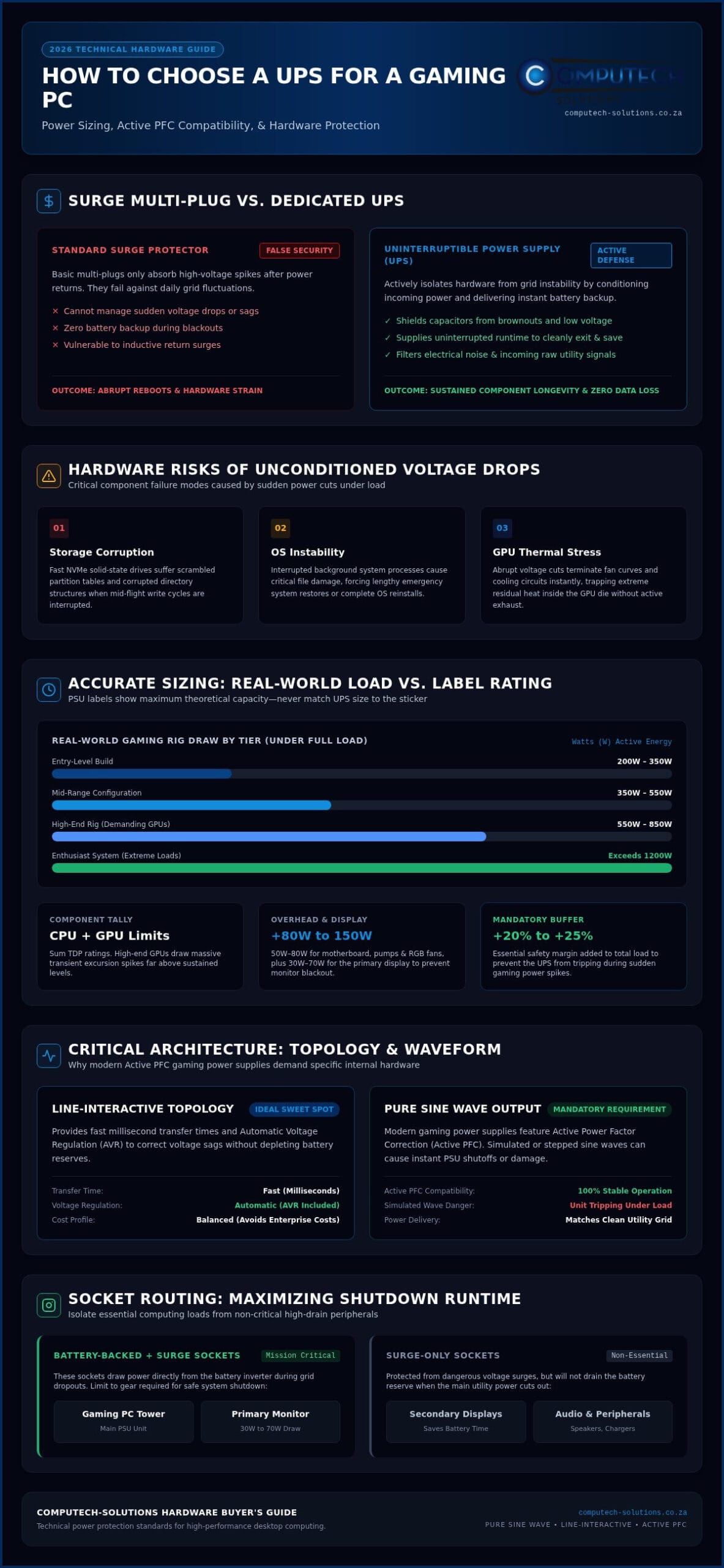 How to Choose a UPS for a Gaming PC: 2026 Buyer's Guide
