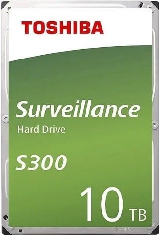 HDEB026ZSA51F ComputechSolutions Toshiba Surveillance Hard Drive S300, 10 TB capacity, green label.