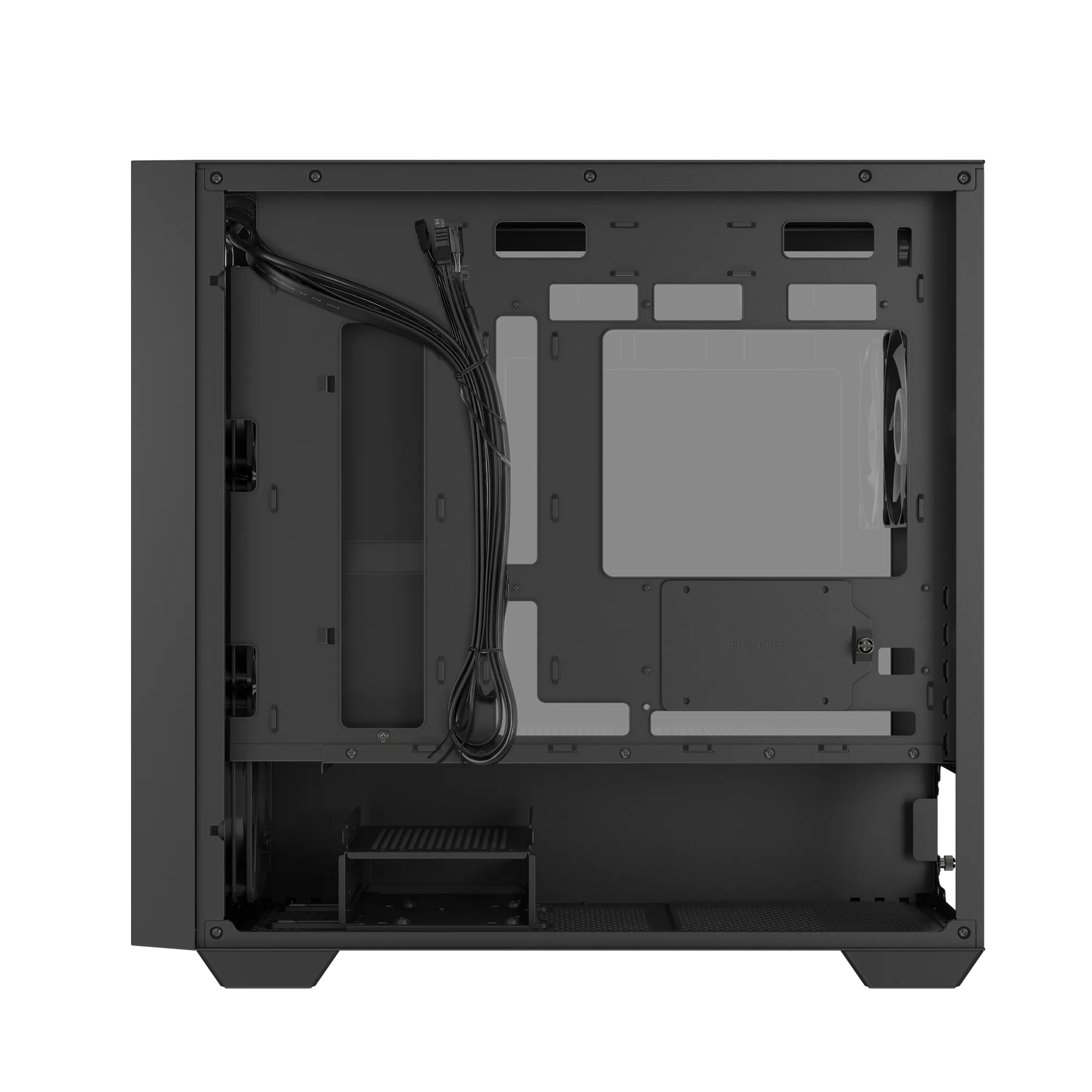 7eabb784f27294bd111cb5aea848cfc782b769aawebp ComputechSolutions Open computer case interior with bundled cables along the left and multiple drive bays on the right side of the chassis.