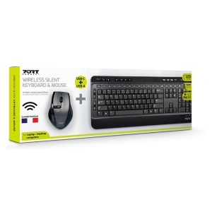 Port Black Wireless Keyboard & Mouse Combo