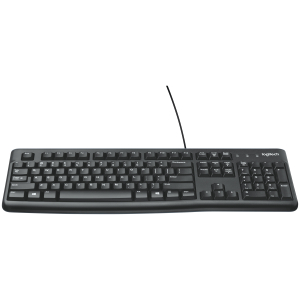 LOGITECH K120 WIRED KEYBOARD WITH QUITE TYPING AND SPILL RESISTANT