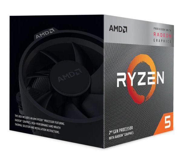 AMD Ryzen 5 3400G Processor Box R53400GBX ComputechSolutions AMD Ryzen 5 3400G processor retail box