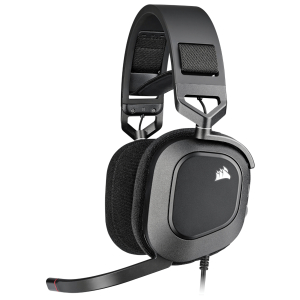 Corsair HS80 RGB USB Wired Over-Ear Gaming Headset — Carbon Black