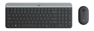 Logitech MK470 - Wireless Keyboard and Mouse combo - Graphite - Slimline - USB