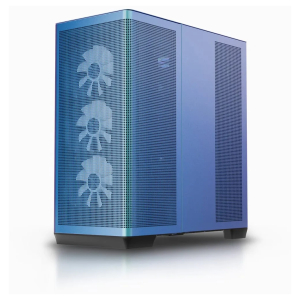 c1rcfgallery119ukkwebp ComputechSolutions Blue server tower with perforated front panels and visible cooling fans at the lower left side.